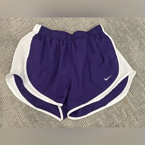 Nike Women's Athletic Shorts in Purple and White